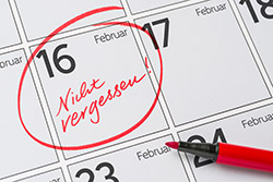 Bild mit Kalender